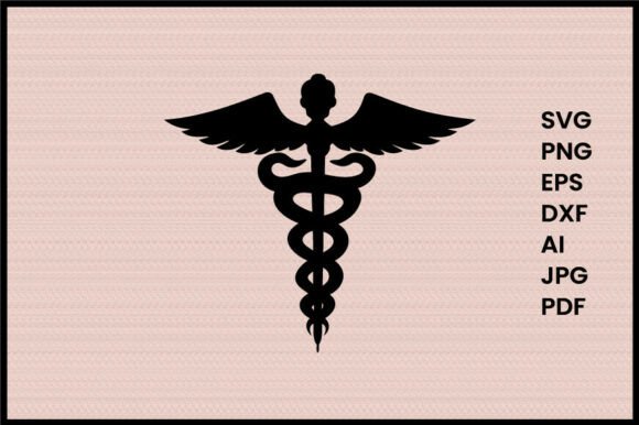 Caduceus Hospital Silhouette