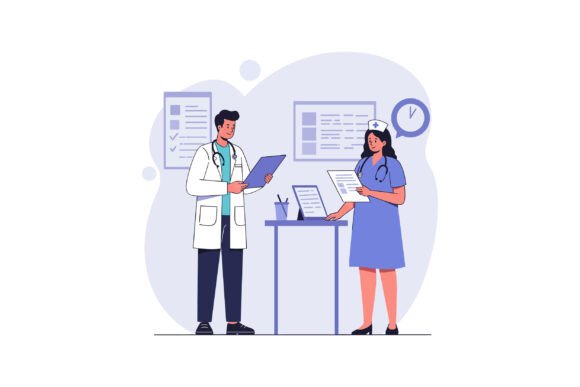 Healthcare Professionals Discussing Pati