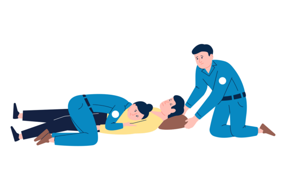Paramedics Help Person with Trauma. Medi