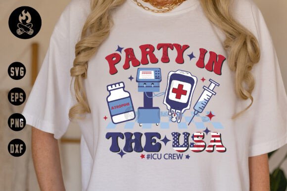 Party in the USA ICU Crew Embroidery Design Review