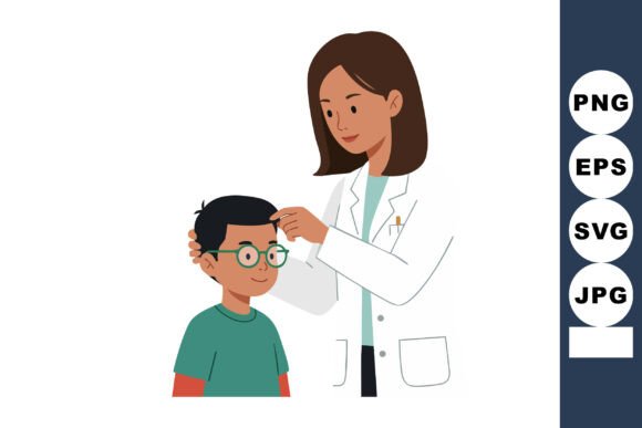 Pediatrician Examining Boy Patient in Me