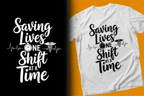 Saving Lives One Shift at a Time T-shirt Embroidery Review
