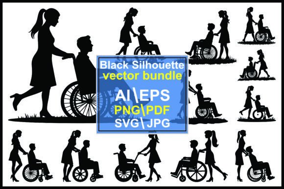 Wheelchair with Patient Silhouette