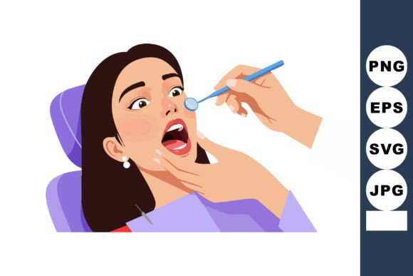 Woman Receiving Dental Checkup